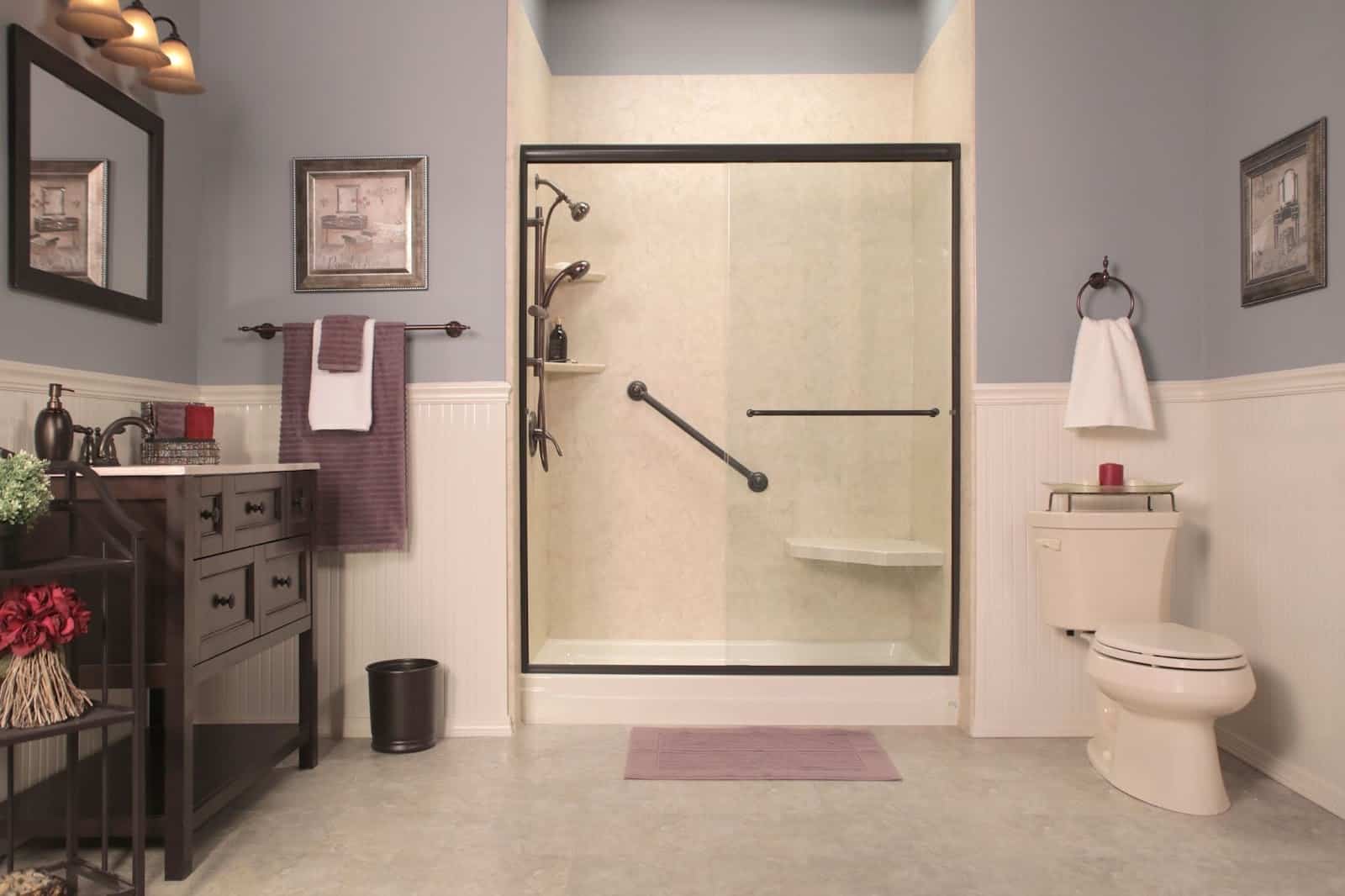 walk in shower remodel